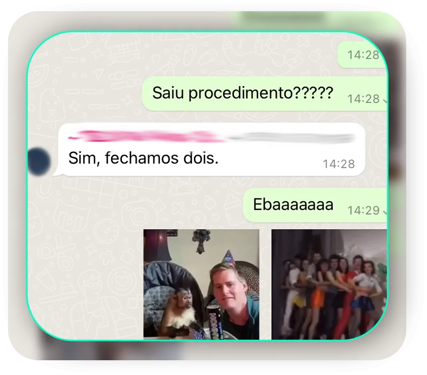 Dois procedimentos fechados com nossa estratégia para vascular!