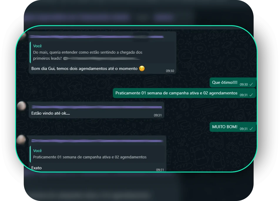 2 agendamentos em uma semana!